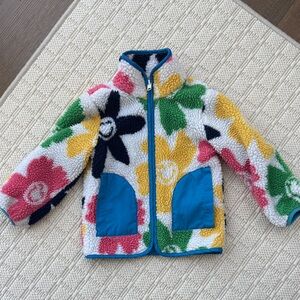 Stella McCartney Kids Blue Lined Sherpa Jacket